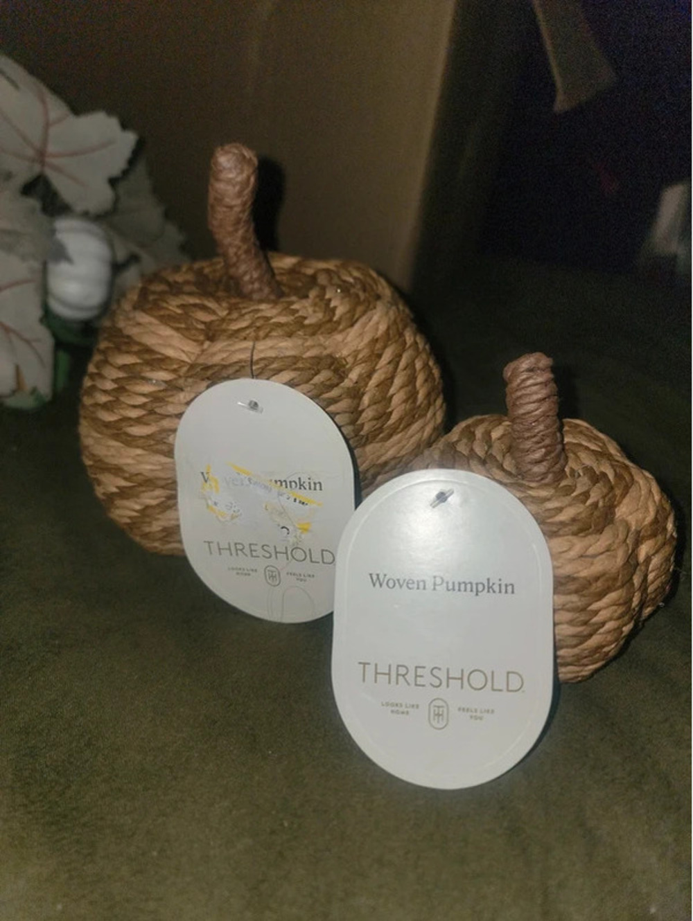 2 threshold wicker pumpkins - Picture 5 of 6